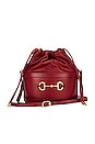 view 1 of 9 Gucci Horsebit 1955 Bucket Bag in Red