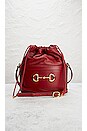 view 2 of 9 Gucci Horsebit 1955 Bucket Bag in Red