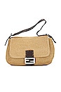 view 1 of 9 Fendi Mama Baguette Raffia Bag in Brown