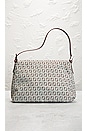 view 3 of 8 Fendi Zucca Mama Baguette Shoulder Bag in Light Blue