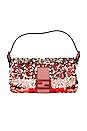 view 1 of 10 Fendi Sequin Baguette Shoulder Bag in Red