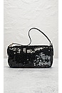 view 3 of 10 Fendi Sequin Baguette Shoulder Bag in Black