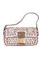 view 1 of 6 Fendi Embroidered Beaded Baguette Shoulder Bag in Multi