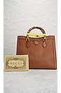 view 10 of 10 Gucci Diana Bamboo Leather Handbag in Brown
