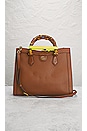 view 2 of 10 Gucci Diana Bamboo Leather Handbag in Brown