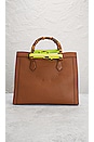 view 3 of 10 Gucci Diana Bamboo Leather Handbag in Brown
