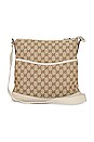 view 1 of 10 Gucci Monogram Canvas Shoulder Bag in Brown