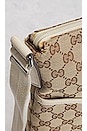 view 7 of 10 Gucci Monogram Canvas Shoulder Bag in Brown