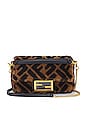 view 1 of 9 Fendi Mini Zucca Baguette Chain Shoulder Bag in Brown