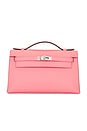 view 1 of 8 Hermes Kelly Pochette Handbag in Rose Swift