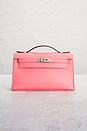 view 2 of 8 Hermes Kelly Pochette Handbag in Rose Swift
