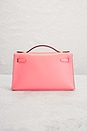 view 3 of 8 Hermes Kelly Pochette Handbag in Rose Swift