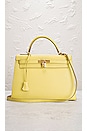 view 2 of 10 Hermes Kelly 32cm Handbag in Lime