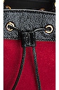 view 6 of 10 Gucci Small Ophidia Suede Bucket Bag in Red & Black