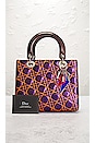 view 10 of 10 Dior Lady Lambskin Handbag in Purple