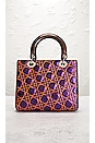 view 3 of 10 Dior Lady Lambskin Handbag in Purple