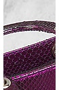 view 10 of 10 Dior Python Mini Lady Handbag in Metallic Purple