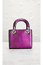 view 3 of 10 Dior Python Mini Lady Handbag in Metallic Purple