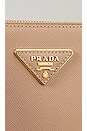 view 6 of 10 Prada Saffiano Leather 2 Way Shoulder Bag in Beige