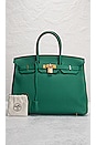 view 10 of 10 Hermes Birkin 35cm Handbag in Malachite
