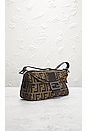 view 4 of 10 Fendi Zucca Mama Baguette Shoulder Bag in Brown