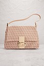 view 2 of 8 Fendi Zucca Mama Baguette Shoulder Bag in Pink