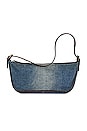 view 1 of 10 Fendi Denim Pochette Accessories Shoulder Bag in Blue