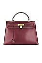 view 1 of 10 Hermes Box Kelly 32 Handbag in Bordeaux