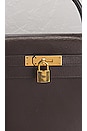 view 6 of 10 Hermes 1978 Box Kelly 28 Handbag in Dark Brown