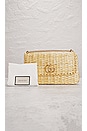 view 10 of 10 Gucci GG Marmont Wicker Shoulder Bag in Beige