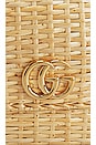 view 6 of 10 Gucci GG Marmont Wicker Shoulder Bag in Beige