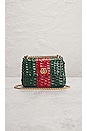 view 2 of 10 Gucci GG Marmont Wicker Shoulder Bag in Green & Red