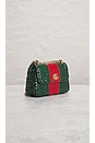 view 4 of 10 Gucci GG Marmont Wicker Shoulder Bag in Green & Red