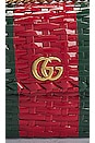 view 6 of 10 Gucci GG Marmont Wicker Shoulder Bag in Green & Red
