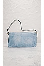 view 3 of 10 Fendi Mama Denim Baguette Shoulder Bag in Blue