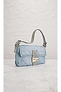 view 4 of 10 Fendi Mama Denim Baguette Shoulder Bag in Blue