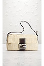 view 2 of 10 Fendi Zucca Mama Baguette Shoulder Bag in Cream