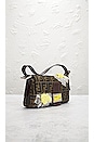 view 4 of 10 Fendi Zucca Floral Embroidered Mama Baguette Shoulder Bag in Brown