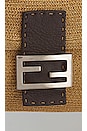 view 6 of 10 Fendi Selleria Raffia Baguette Shoulder Bag in Beige