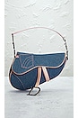 view 2 of 9 Dior Denim Saddle Bag in Medium Blue
