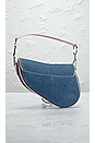 view 3 of 9 Dior Denim Saddle Bag in Medium Blue