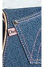 view 9 of 9 Dior Denim Saddle Bag in Medium Blue