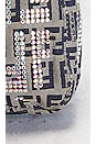 view 7 of 10 Fendi Crystal Zucca Baguette Shoulder Bag in Grey