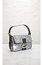 view 4 of 10 Fendi Re-Edition Sequin Baguette Shoulder Bag in Silver