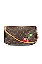 view 1 of 9 Louis Vuitton Monogram Cherry Pochette Accessoires Shoulder Bag in Brown
