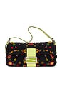 view 1 of 9 Fendi Mama Flower Beaded Baguette Shoulder Bag in Black