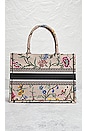 view 3 of 10 Dior Floral Embroidery Book Tote in Multi