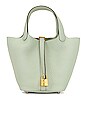 view 1 of 8 Hermes Picotin 18 Clemence Handbag in Gris Neve