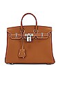 view 1 of 9 Hermes Birkin 25 Togo Handbag in Gold