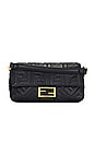 view 1 of 9 Fendi Zucca Mama Baguette Shoulder Bag in Black